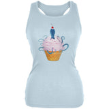 Ice Cream Cone Octopus White Juniors Soft Tank Top