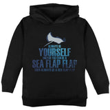 Always Be Yourself Sea Flap Flap Black Adult Hoodie