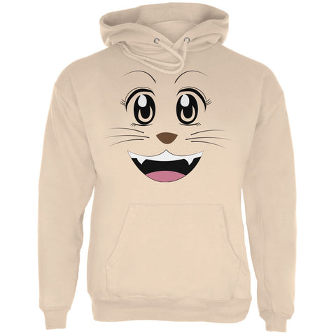 Anime Cat Face Neko Sand Adult Hoodie
