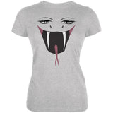 Anime Snake Face Hebi Heather Brown Juniors Soft T-Shirt