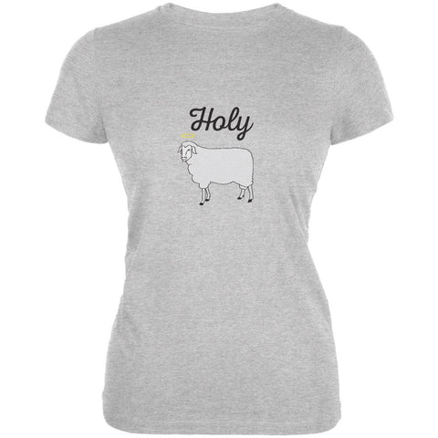 Holy Sheep Heather Grey Juniors Soft T-Shirt