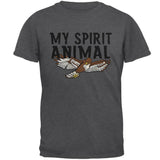My Spirit Animal Hawk Dark Heather Adult T-Shirt
