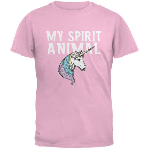 My Spirit Animal Unicorn Light Pink Youth T-Shirt