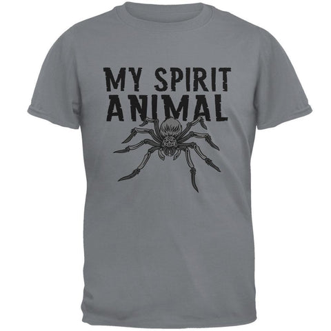 My Spirit Animal Spider Gravel Grey Adult T-Shirt