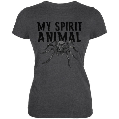 My Spirit Animal Spider Dark Heather Juniors Soft T-Shirt