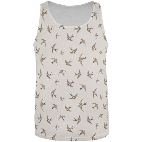 Sparrows All Over Adult Tank Top