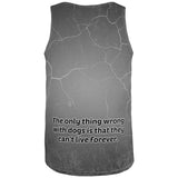 Cocker Spaniel Live Forever All Over Adult Tank Top