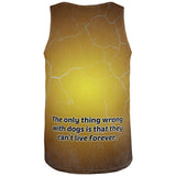 Dalmatians Live Forever All Over Adult Tank Top