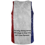 French Bulldog Live Forever All Over Adult Tank Top